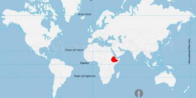 உலக வரைபடம் எத்தியோப்பியா இடம்